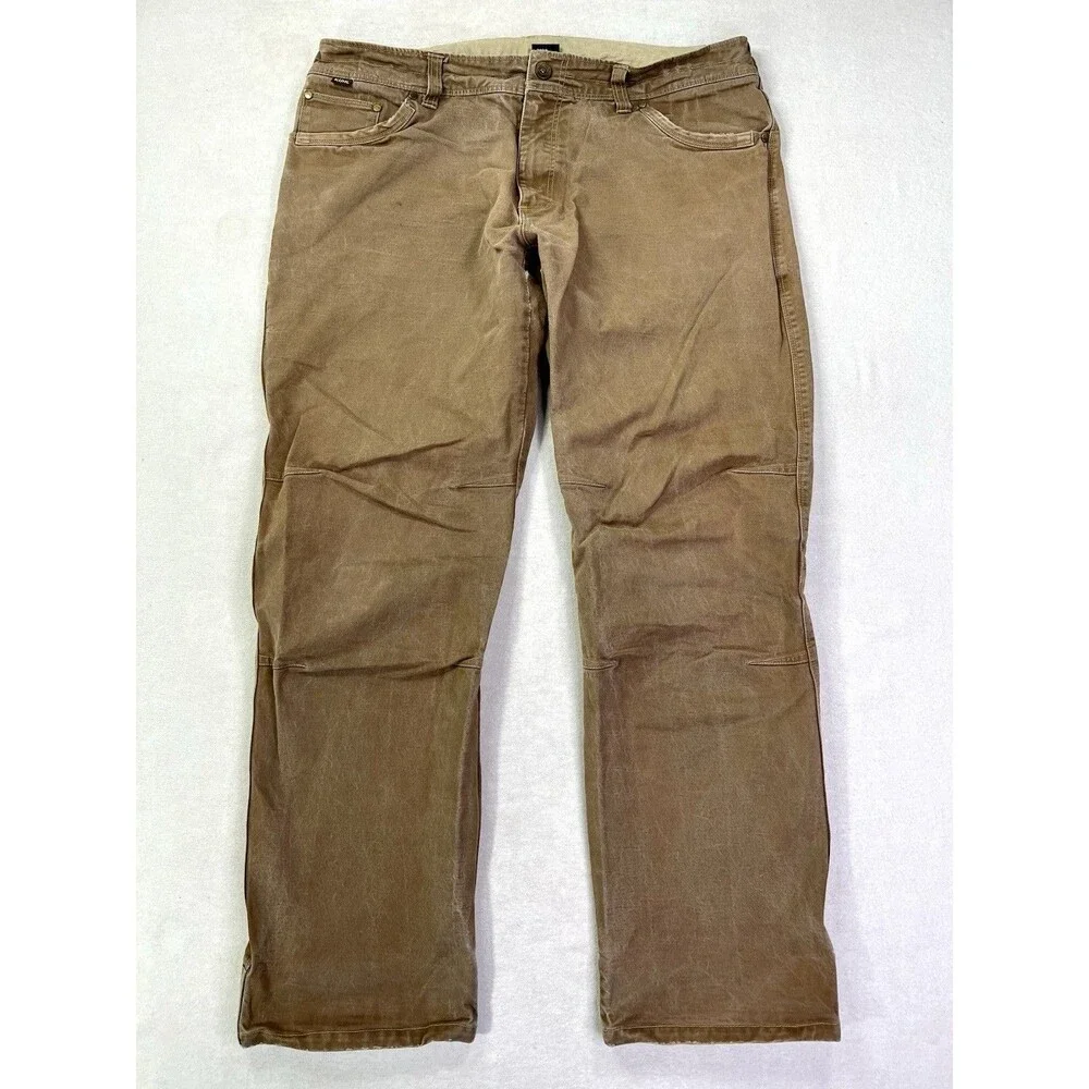 Kuhl Rydr Pants Mens 38x32 Vintage Patina Dye Articulated Knee Hiking Brown